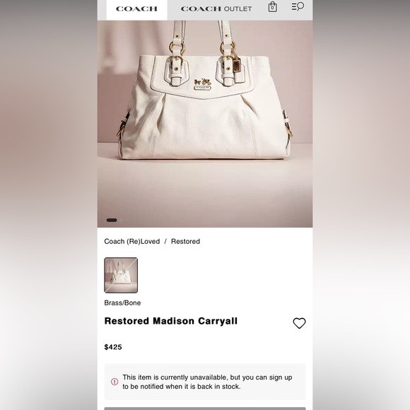 Coach Leather Madison Carryall - Picture 16 of 16